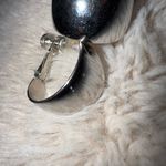 Vintage Napier Silver Tone Wide Hoop Screw Clip On‎ Earrings Chunky Photo 4