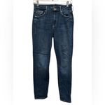 MOTHER THE LOOKER CROP ON THE EDGE WASH BLUE JEANS 25 Photo 3