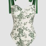 Cider Floral V Neck Bodysuit Photo 0