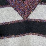 True Craft  Stripe Purple and Gray V-neck Sweater(Size Medium) Photo 3