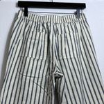 J.Crew Tie Waist Seaside Cropped Navy Stripe Pull On Pants Women's Size S AY652 Blue Photo 8