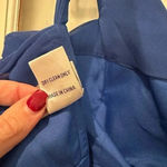 Bill Levkoff  | Royal Blue One Shoulder Cocktail Formal Prom Dress Size 12 Photo 5