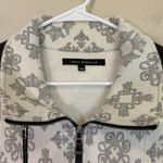 Tonia‎ Debellis Jacket in Black Gray White Full zip Collar Pockets Womens Medium Photo 2