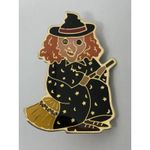 Vintage Halloween Witch‎ Pin by London Bulk Supplies Retro *Lights Don't Work Orange Photo 6
