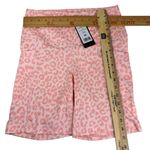 Yogalicious Lux Pink Leopard Print Biker Shorts Women’s M High-Waist Compression Photo 3