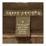 Larry Levine  STRETCH BLACK FAUX SUEDE FLOWY MIDI SKIRT SIZE 6‎ Photo 5