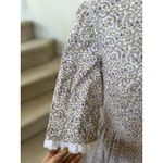 Vintage Purple Ditzy Floral Lace Scallop Collar Tiered Drop Waist Maxi Dress Size M Photo 6