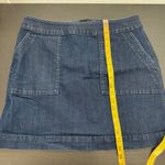 Ann Taylor LOFT Blue Pockets Back Zip Closure Denim Casual Mini Skirt Size 14 Photo 8