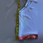 Maria Filo White Short Sleeve Top Size M full buttons at the back Size M Photo 9