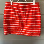 Nautica  red white stripe mini skirt. Photo 2