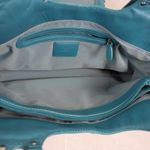 Cole Haan Womens Shoulder Bag One Size Brown Blue Basket Woven Photo 4