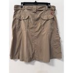 The North Face Womens Belted Skirt Tan Khaki Utility Pockets Zipper Front 12 Photo 3