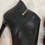 Fabio Fabrizi Black Leather Stiletto Ankle Boots Size 6.5/37 A2 Photo 5