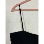 Tadashi Collection Black Tiered Ruffle 100% Silk Cocktail Party Midi Dress Sz 8 Photo 7