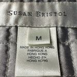 Susan Bristol  Women's‎ Size M Silver Quilted Snap Closure Blazer Jacket Metallic Photo 8
