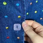 Keren Hart rainbow embroidered denim jacket size S Photo 6