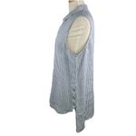 J Jill Love Linen Size LP Petite Sleeveless Top Button Photo 3