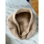 Source Unknown Tan Angora Wool Blend Fuzzy Beret Photo 1
