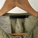 Jenni Kayne  Olive Green Silk Blend Quarter Sleeve Top Size Small Photo 1