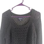 American Eagle  Outfitters Size Large Gray Wool‎ Blend Crochet Sweater Photo 1