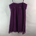 Max and Cleo  6 Purple Silk Mini Dress Photo 3