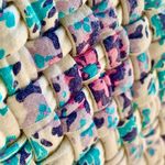 Anthropologie Tank Top Tee Shirt Womens Ivory Colorful Basket Weave Weaved Small Photo 7