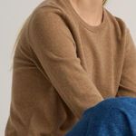 Quince Mongolian Cashmere Crewneck Sweater Teak Size M Normcore Chic Minimalist Classic Photo 1