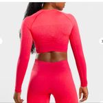 Gymshark Adapt Ombre Seamless Long Sleeve crop top - Pink/Red! Photo 1