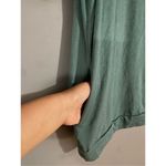 Boutique  Green White Short Sleeve Top With Pockets Size 2XL NWOT Photo 4