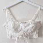House Of CB  Federica White Broderie Anglais Bralette Top Medium Photo 4