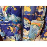 Dolls Kill  Care Bears Puffer Jacket Quilted Hooded Rainbow Y2K Rave Sz XS Photo 2