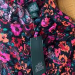 Wild Fable  Women's Dark Floral Print Long Sleeve Ruffle Blouse - XS - NWT Photo 2