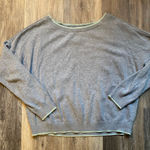 Victoria's Secret Embroidered Gray Crew Neck Long Sleeve Cashmere Sweater Small Photo 0