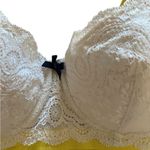 Heidi Klum 36C Madeline Underwire Bra White Lace & Lemon yellow w/ blue bow Size undefined Photo 2