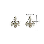 Small Cross Stud Earrings for Men Women Streetwear Hip Hop Punk Unisex Earrings Silver Photo 6