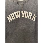 NWT New York Unisex Medium Fleece Lined Gray Cotton NY Crewneck Sweatshirt Photo 1