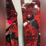 Talbots ‎ red floral crop blazer 16 Photo 7