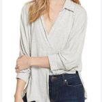 Free People We the Free Can't Fool Me Oversized Split-front Top Sz M Photo 0