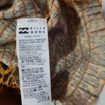 Billabong  Crop Top Women's Small Brown Animal Print Sleeveless Stretch Casual Photo 6