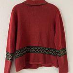 Christopher & Banks  Red Sweater with Green Trim Photo 6