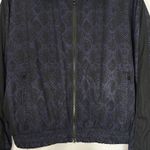 Athleta  Brooklyn Track Bomber Womens XL Blue Snake Print Full Zip‎ Jacket Photo 3