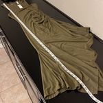 Anthropologie Daily Practice asymmetric tank top dress with ruched waist, color moss, sz S,NWT Photo 8