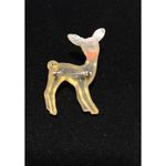 VINTAGE LUCITE DOE DEER FAUN PIN/BROOCH Rudolph‎ The Red Nose Reindeer Photo 1