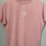 The North Face NWOT Womens Large Himalayan Bottle Short Sleeve Pink Logo T-Shirt Photo 4