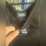 Karl Lagerfeld  Black Tank with Iconic Logo Straps Photo 5