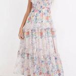 Benjanan Iris tiered floral joyous chorus maxi dress size small Pink Photo 0