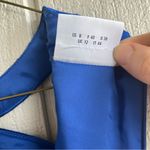 Akris Punto  Cobalt Blue Cutout Shoulder Knit Sheath Dress US 8 Photo 6