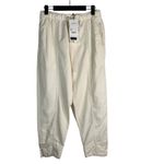 ZARA NEW  Pants BALLOON TROUSERS Ecru Light Beige Crop Baggy Drawstring Size XS Photo 1