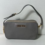 Miu Miu Madras Mini Logo Camera Wristlet Pouchette Clutch Purse Bag Photo 1