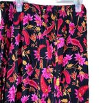 Vintage Uniform John Paul Richard Flower Print Maxi Skirt Size Large Pink Photo 5